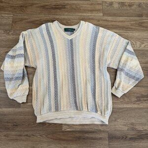 Vintage Tundra Canada Coogi Style V Neck Sweater